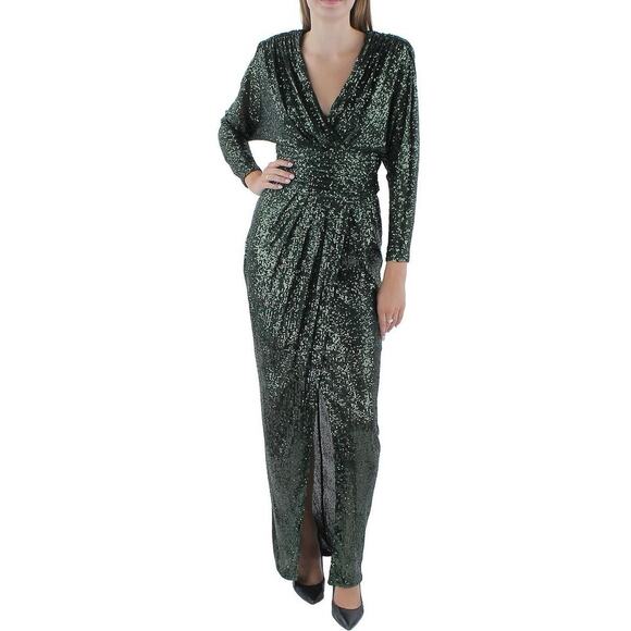 CALVIN KLEIN  Sequined Long Evening Dress Size 14 New without Tag MSRP $145 - Picture 1 of 10